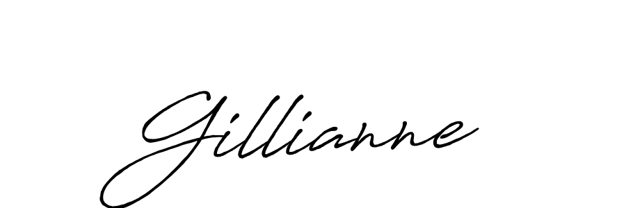 How to make Gillianne name signature. Use Antro_Vectra_Bolder style for creating short signs online. This is the latest handwritten sign. Gillianne signature style 7 images and pictures png
