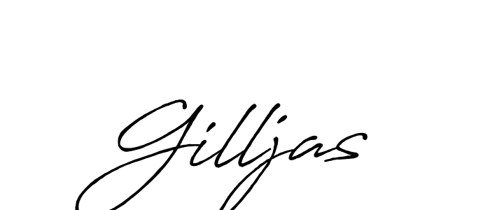 Create a beautiful signature design for name Gilljas. With this signature (Antro_Vectra_Bolder) fonts, you can make a handwritten signature for free. Gilljas signature style 7 images and pictures png