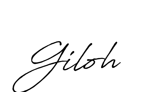 It looks lik you need a new signature style for name Giloh. Design unique handwritten (Antro_Vectra_Bolder) signature with our free signature maker in just a few clicks. Giloh signature style 7 images and pictures png