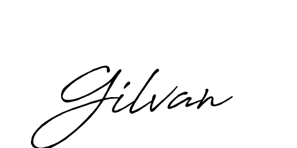 Design your own signature with our free online signature maker. With this signature software, you can create a handwritten (Antro_Vectra_Bolder) signature for name Gilvan. Gilvan signature style 7 images and pictures png