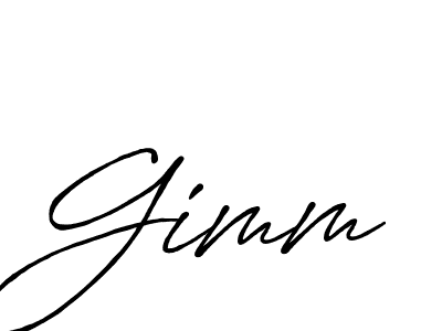 How to make Gimm name signature. Use Antro_Vectra_Bolder style for creating short signs online. This is the latest handwritten sign. Gimm signature style 7 images and pictures png