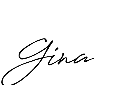 Make a beautiful signature design for name Gina. With this signature (Antro_Vectra_Bolder) style, you can create a handwritten signature for free. Gina signature style 7 images and pictures png