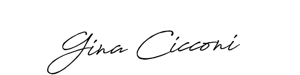 Design your own signature with our free online signature maker. With this signature software, you can create a handwritten (Antro_Vectra_Bolder) signature for name Gina Cicconi. Gina Cicconi signature style 7 images and pictures png