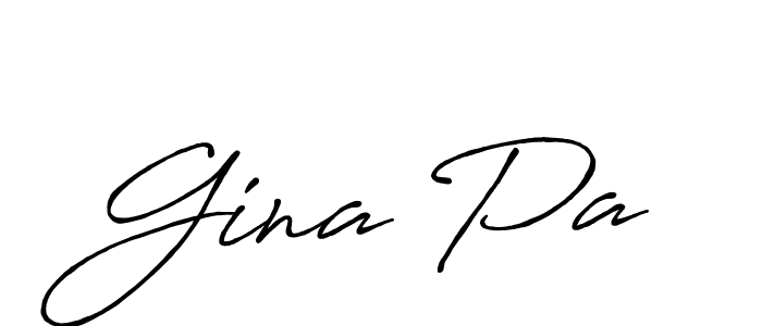 You should practise on your own different ways (Antro_Vectra_Bolder) to write your name (Gina Pa) in signature. don't let someone else do it for you. Gina Pa signature style 7 images and pictures png