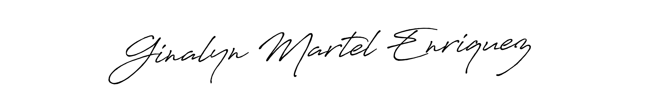 Create a beautiful signature design for name Ginalyn Martel Enriquez. With this signature (Antro_Vectra_Bolder) fonts, you can make a handwritten signature for free. Ginalyn Martel Enriquez signature style 7 images and pictures png