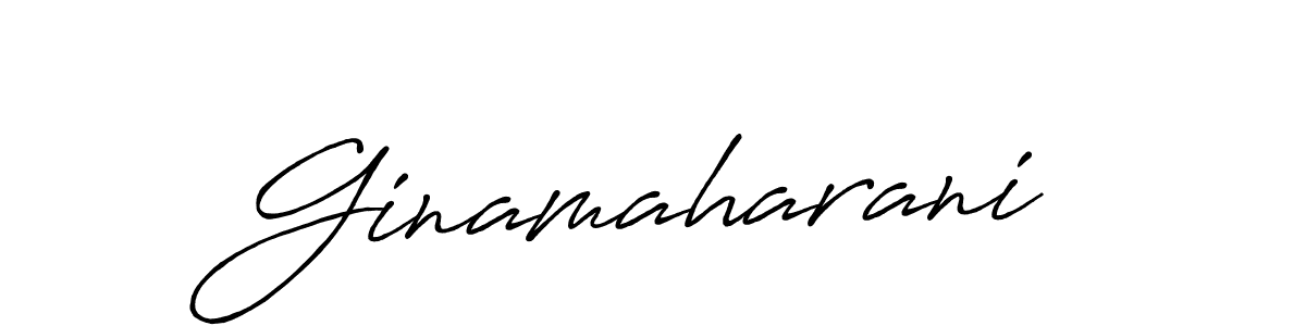 Ginamaharani stylish signature style. Best Handwritten Sign (Antro_Vectra_Bolder) for my name. Handwritten Signature Collection Ideas for my name Ginamaharani. Ginamaharani signature style 7 images and pictures png