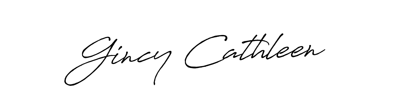 Use a signature maker to create a handwritten signature online. With this signature software, you can design (Antro_Vectra_Bolder) your own signature for name Gincy Cathleen. Gincy Cathleen signature style 7 images and pictures png