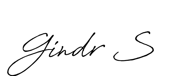 Also we have Gindr S name is the best signature style. Create professional handwritten signature collection using Antro_Vectra_Bolder autograph style. Gindr S signature style 7 images and pictures png