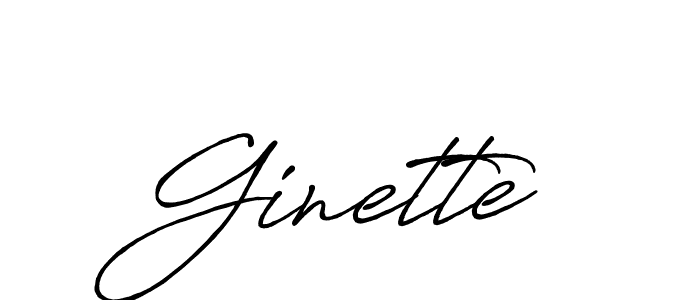 How to make Ginette signature? Antro_Vectra_Bolder is a professional autograph style. Create handwritten signature for Ginette name. Ginette signature style 7 images and pictures png