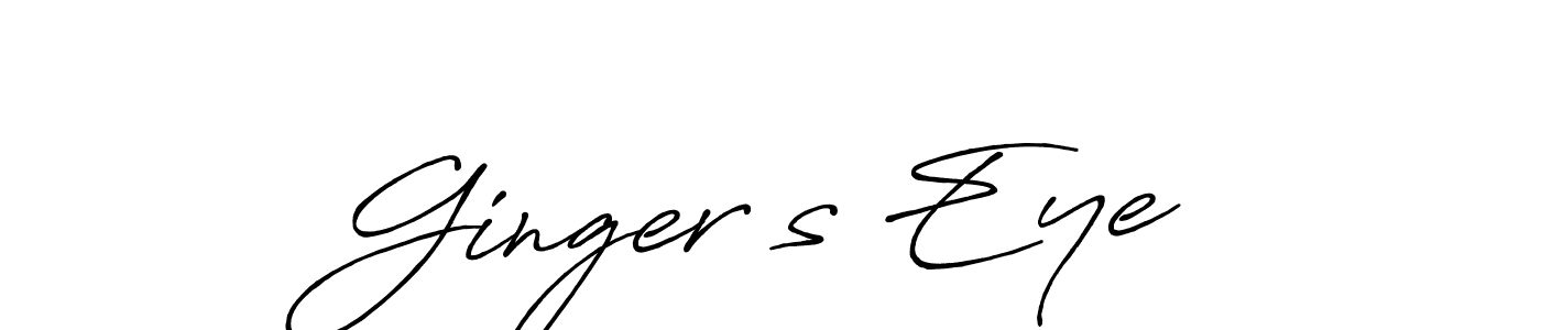 Make a beautiful signature design for name Ginger’s Eye. With this signature (Antro_Vectra_Bolder) style, you can create a handwritten signature for free. Ginger’s Eye signature style 7 images and pictures png