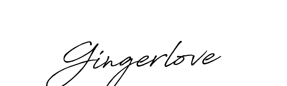 Also we have Gingerlove name is the best signature style. Create professional handwritten signature collection using Antro_Vectra_Bolder autograph style. Gingerlove signature style 7 images and pictures png