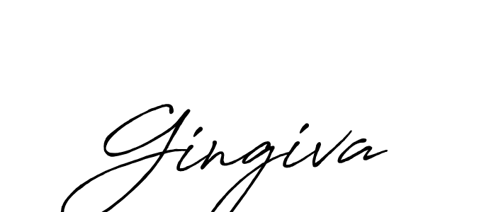 How to make Gingiva name signature. Use Antro_Vectra_Bolder style for creating short signs online. This is the latest handwritten sign. Gingiva signature style 7 images and pictures png