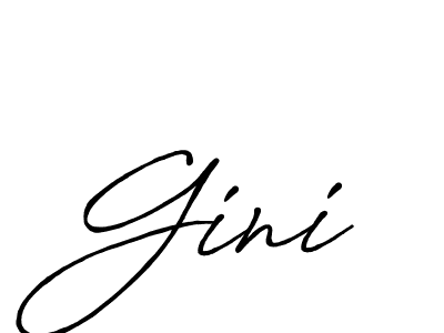 Design your own signature with our free online signature maker. With this signature software, you can create a handwritten (Antro_Vectra_Bolder) signature for name Gini. Gini signature style 7 images and pictures png