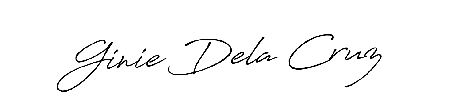 Make a short Ginie Dela Cruz signature style. Manage your documents anywhere anytime using Antro_Vectra_Bolder. Create and add eSignatures, submit forms, share and send files easily. Ginie Dela Cruz signature style 7 images and pictures png