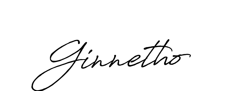 How to make Ginnetho signature? Antro_Vectra_Bolder is a professional autograph style. Create handwritten signature for Ginnetho name. Ginnetho signature style 7 images and pictures png