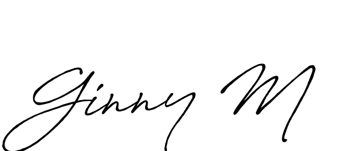 It looks lik you need a new signature style for name Ginny M. Design unique handwritten (Antro_Vectra_Bolder) signature with our free signature maker in just a few clicks. Ginny M signature style 7 images and pictures png