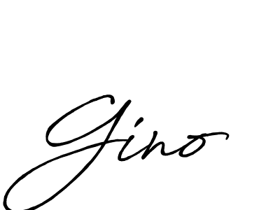 Gino stylish signature style. Best Handwritten Sign (Antro_Vectra_Bolder) for my name. Handwritten Signature Collection Ideas for my name Gino. Gino signature style 7 images and pictures png