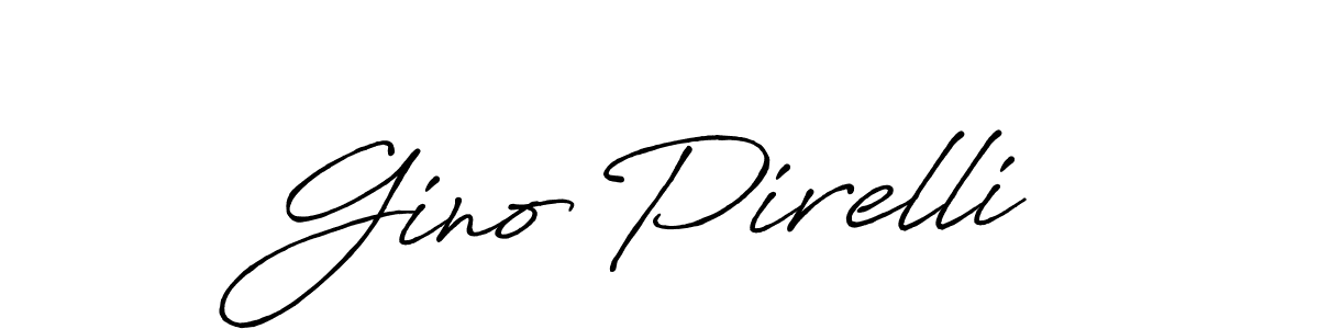 The best way (Antro_Vectra_Bolder) to make a short signature is to pick only two or three words in your name. The name Gino Pirelli include a total of six letters. For converting this name. Gino Pirelli signature style 7 images and pictures png