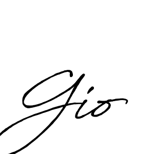 Create a beautiful signature design for name Gio. With this signature (Antro_Vectra_Bolder) fonts, you can make a handwritten signature for free. Gio signature style 7 images and pictures png