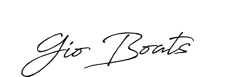 Create a beautiful signature design for name Gio Boats. With this signature (Antro_Vectra_Bolder) fonts, you can make a handwritten signature for free. Gio Boats signature style 7 images and pictures png