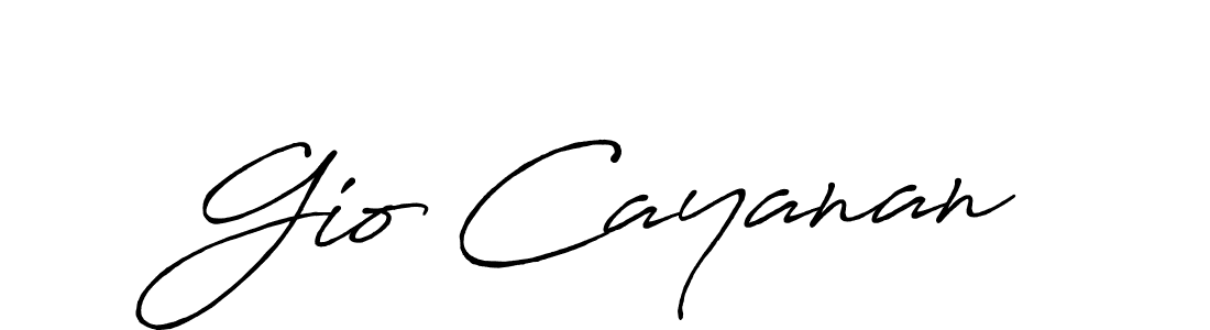 Once you've used our free online signature maker to create your best signature Antro_Vectra_Bolder style, it's time to enjoy all of the benefits that Gio Cayanan name signing documents. Gio Cayanan signature style 7 images and pictures png
