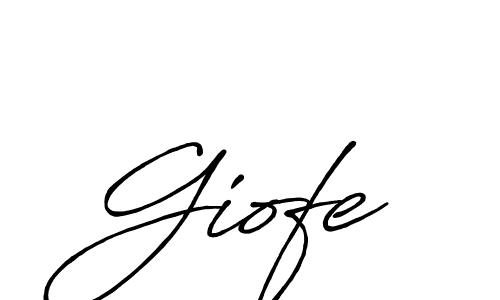 Use a signature maker to create a handwritten signature online. With this signature software, you can design (Antro_Vectra_Bolder) your own signature for name Giofe. Giofe signature style 7 images and pictures png