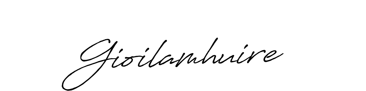 Create a beautiful signature design for name Gioilamhuire. With this signature (Antro_Vectra_Bolder) fonts, you can make a handwritten signature for free. Gioilamhuire signature style 7 images and pictures png