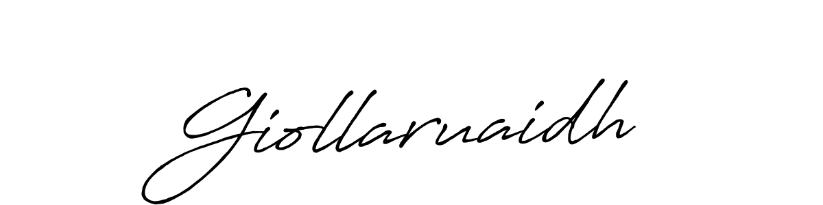 Create a beautiful signature design for name Giollaruaidh. With this signature (Antro_Vectra_Bolder) fonts, you can make a handwritten signature for free. Giollaruaidh signature style 7 images and pictures png