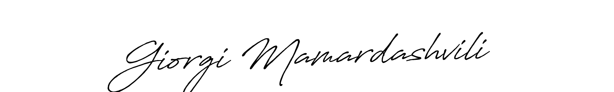 Create a beautiful signature design for name Giorgi Mamardashvili. With this signature (Antro_Vectra_Bolder) fonts, you can make a handwritten signature for free. Giorgi Mamardashvili signature style 7 images and pictures png