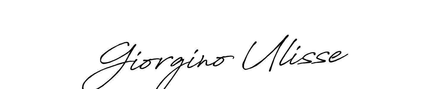It looks lik you need a new signature style for name Giorgino Ulisse. Design unique handwritten (Antro_Vectra_Bolder) signature with our free signature maker in just a few clicks. Giorgino Ulisse signature style 7 images and pictures png
