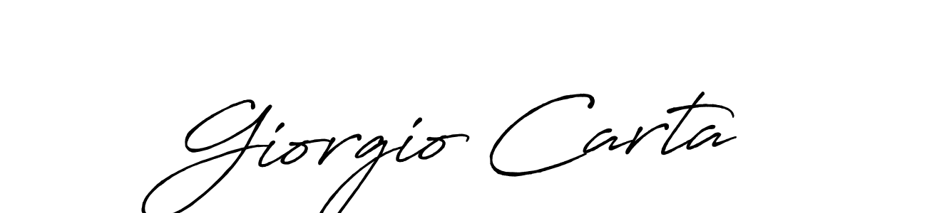 Giorgio Carta stylish signature style. Best Handwritten Sign (Antro_Vectra_Bolder) for my name. Handwritten Signature Collection Ideas for my name Giorgio Carta. Giorgio Carta signature style 7 images and pictures png