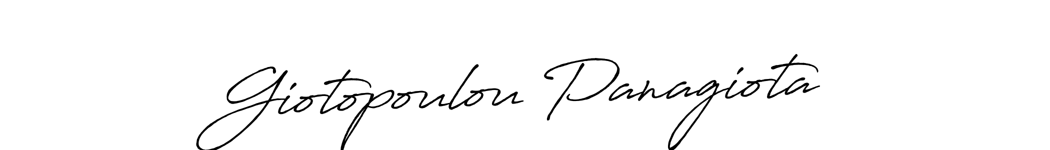 Also we have Giotopoulou Panagiota name is the best signature style. Create professional handwritten signature collection using Antro_Vectra_Bolder autograph style. Giotopoulou Panagiota signature style 7 images and pictures png