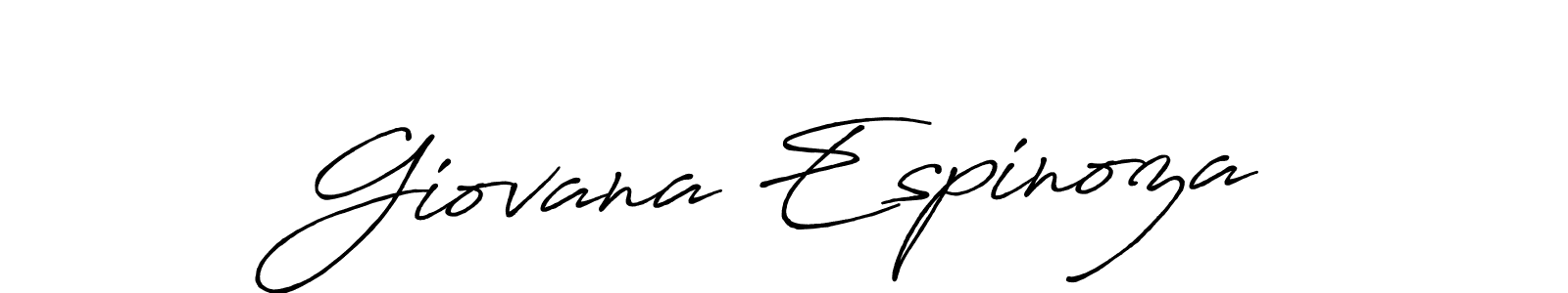 Make a beautiful signature design for name Giovana Espinoza. Use this online signature maker to create a handwritten signature for free. Giovana Espinoza signature style 7 images and pictures png