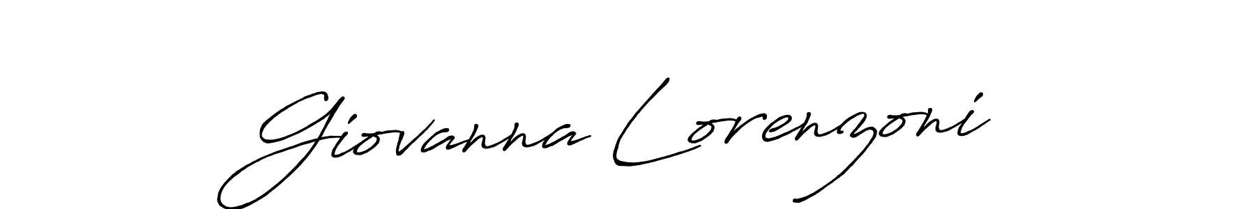 How to make Giovanna Lorenzoni name signature. Use Antro_Vectra_Bolder style for creating short signs online. This is the latest handwritten sign. Giovanna Lorenzoni signature style 7 images and pictures png