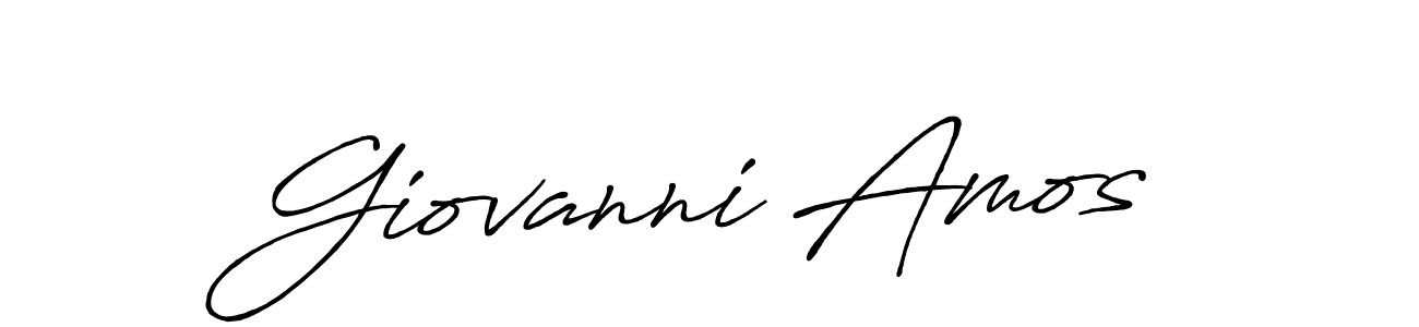 Create a beautiful signature design for name Giovanni Amos. With this signature (Antro_Vectra_Bolder) fonts, you can make a handwritten signature for free. Giovanni Amos signature style 7 images and pictures png