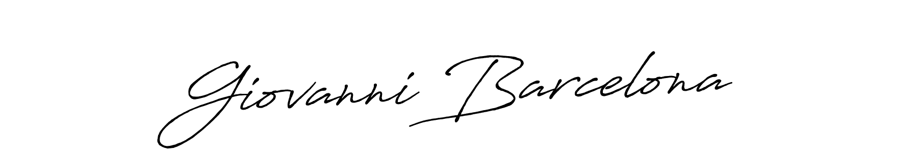 Giovanni Barcelona stylish signature style. Best Handwritten Sign (Antro_Vectra_Bolder) for my name. Handwritten Signature Collection Ideas for my name Giovanni Barcelona. Giovanni Barcelona signature style 7 images and pictures png