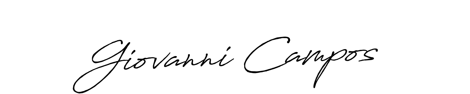 Similarly Antro_Vectra_Bolder is the best handwritten signature design. Signature creator online .You can use it as an online autograph creator for name Giovanni Campos. Giovanni Campos signature style 7 images and pictures png