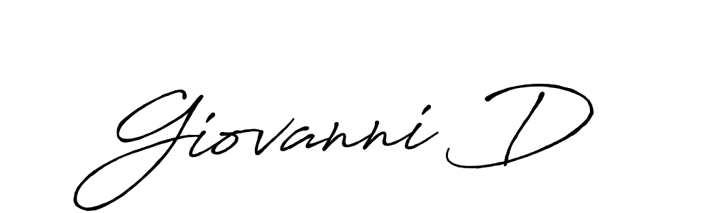 How to make Giovanni D signature? Antro_Vectra_Bolder is a professional autograph style. Create handwritten signature for Giovanni D name. Giovanni D signature style 7 images and pictures png