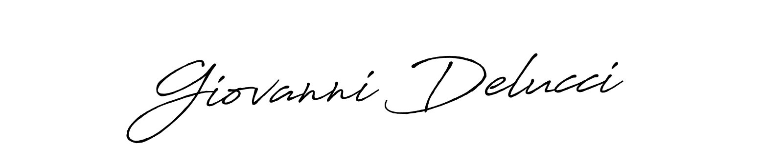 Design your own signature with our free online signature maker. With this signature software, you can create a handwritten (Antro_Vectra_Bolder) signature for name Giovanni Delucci. Giovanni Delucci signature style 7 images and pictures png