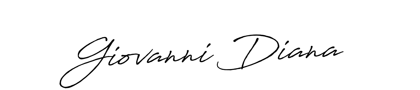 Create a beautiful signature design for name Giovanni Diana. With this signature (Antro_Vectra_Bolder) fonts, you can make a handwritten signature for free. Giovanni Diana signature style 7 images and pictures png