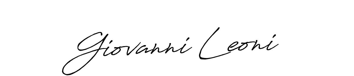 Use a signature maker to create a handwritten signature online. With this signature software, you can design (Antro_Vectra_Bolder) your own signature for name Giovanni Leoni. Giovanni Leoni signature style 7 images and pictures png