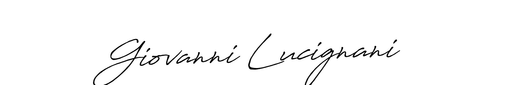 The best way (Antro_Vectra_Bolder) to make a short signature is to pick only two or three words in your name. The name Giovanni Lucignani include a total of six letters. For converting this name. Giovanni Lucignani signature style 7 images and pictures png