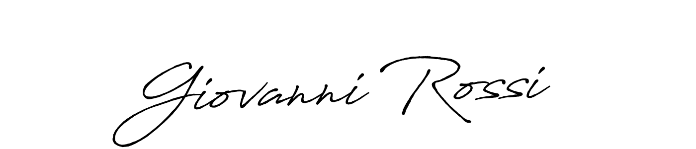 Design your own signature with our free online signature maker. With this signature software, you can create a handwritten (Antro_Vectra_Bolder) signature for name Giovanni Rossi. Giovanni Rossi signature style 7 images and pictures png