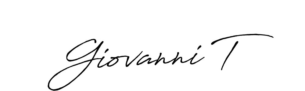 You can use this online signature creator to create a handwritten signature for the name Giovanni T. This is the best online autograph maker. Giovanni T signature style 7 images and pictures png