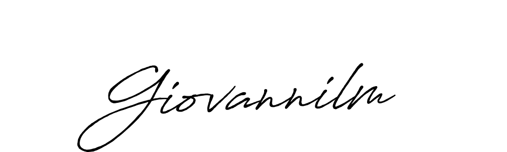 It looks lik you need a new signature style for name Giovannilm. Design unique handwritten (Antro_Vectra_Bolder) signature with our free signature maker in just a few clicks. Giovannilm signature style 7 images and pictures png