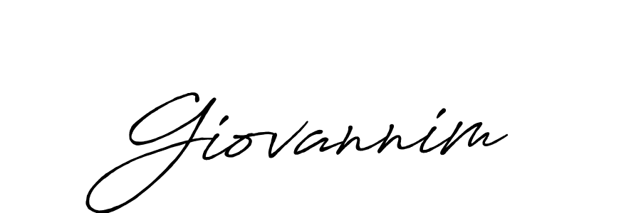 The best way (Antro_Vectra_Bolder) to make a short signature is to pick only two or three words in your name. The name Giovannim include a total of six letters. For converting this name. Giovannim signature style 7 images and pictures png