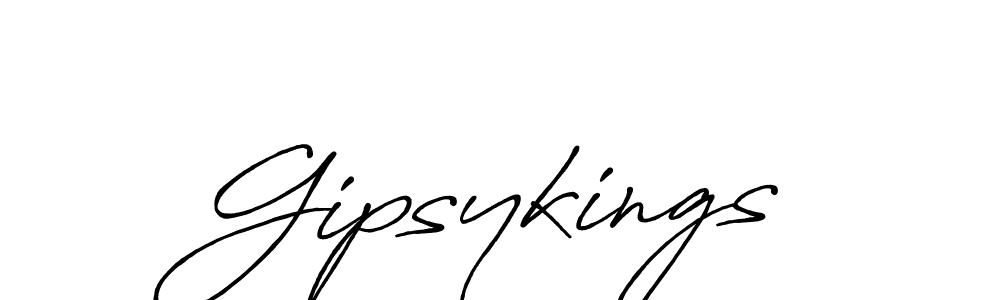 How to make Gipsykings name signature. Use Antro_Vectra_Bolder style for creating short signs online. This is the latest handwritten sign. Gipsykings signature style 7 images and pictures png