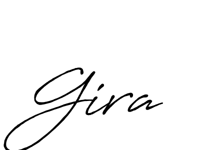 Also You can easily find your signature by using the search form. We will create Gira name handwritten signature images for you free of cost using Antro_Vectra_Bolder sign style. Gira signature style 7 images and pictures png