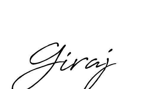 Use a signature maker to create a handwritten signature online. With this signature software, you can design (Antro_Vectra_Bolder) your own signature for name Giraj. Giraj signature style 7 images and pictures png