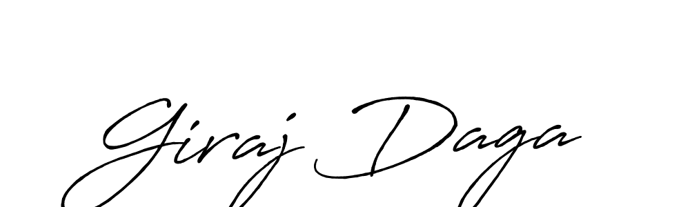 Use a signature maker to create a handwritten signature online. With this signature software, you can design (Antro_Vectra_Bolder) your own signature for name Giraj Daga. Giraj Daga signature style 7 images and pictures png